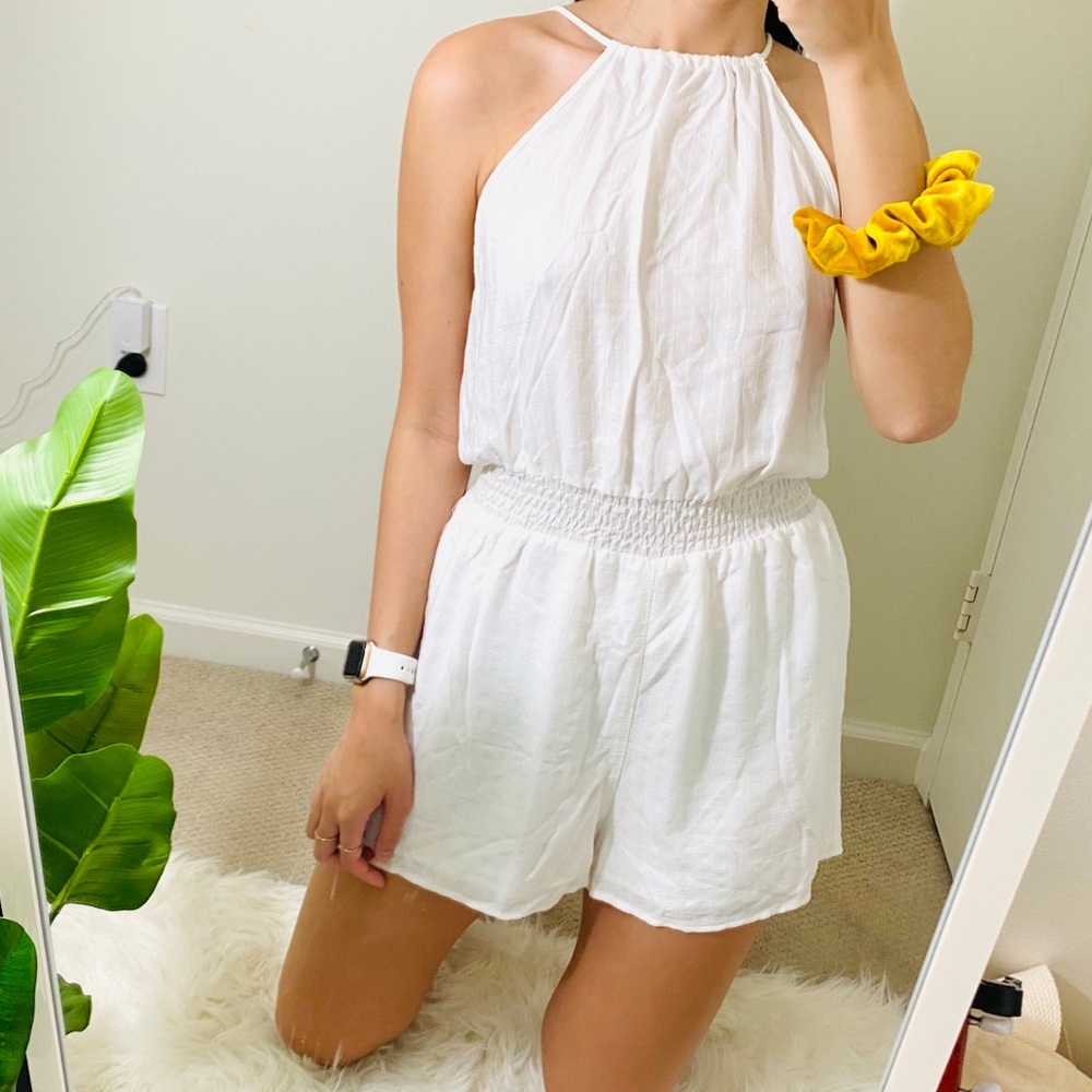 Bershka white romper